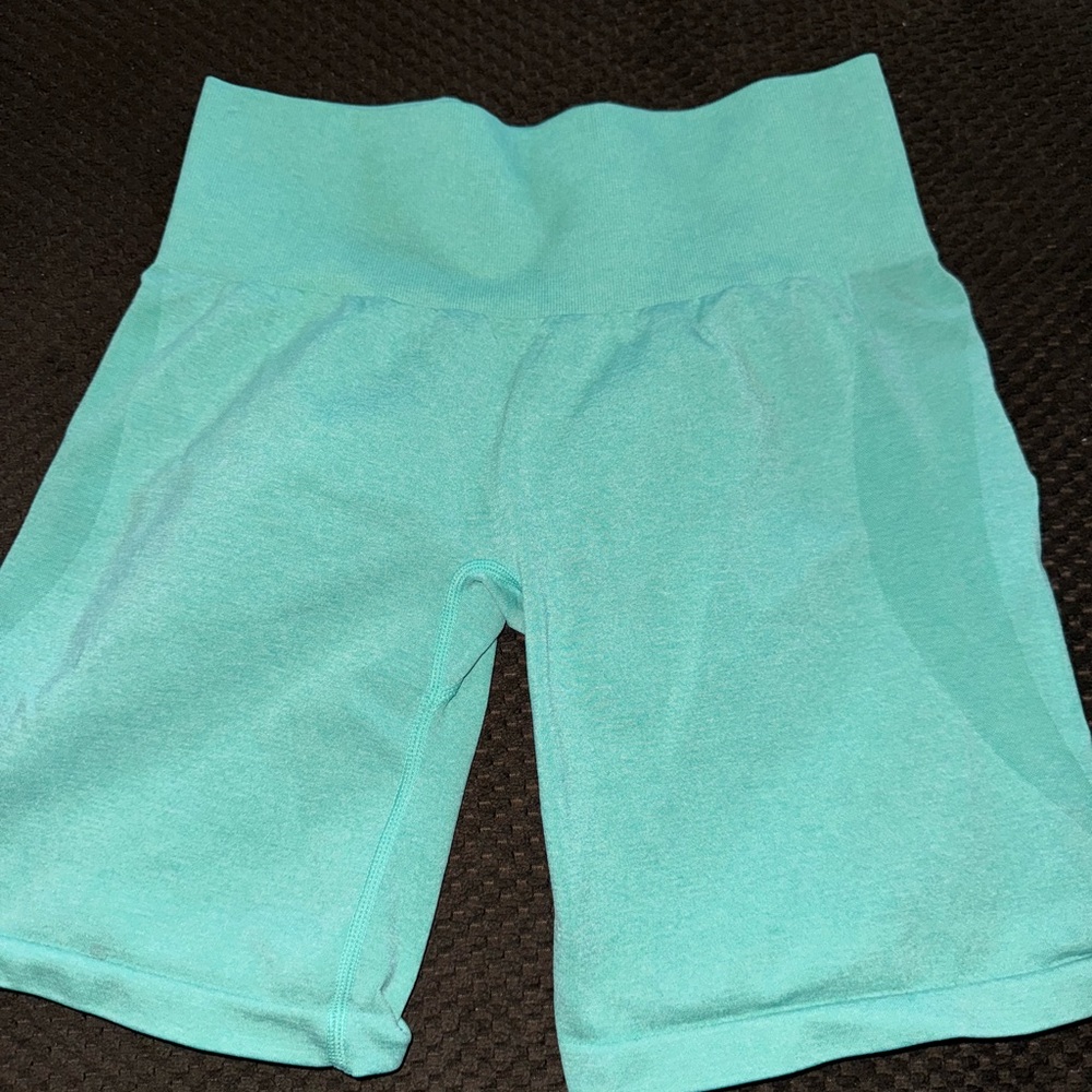 NVGTN Women's Turquoise Seamless Shorts